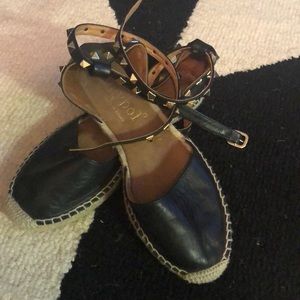 Black Studded Espadrilles